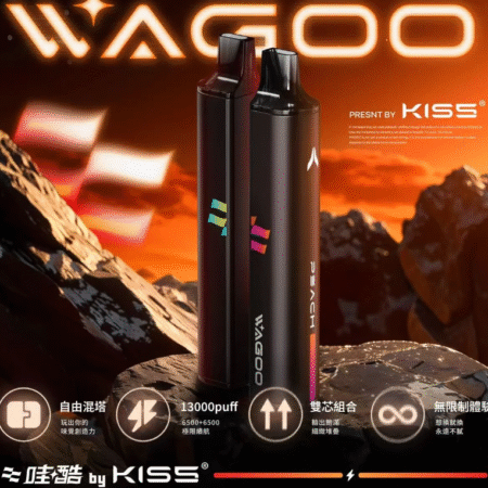 Wagoo 6500 Puffs拋棄式電子煙  自由混搭雙口味 臺灣現貨發出